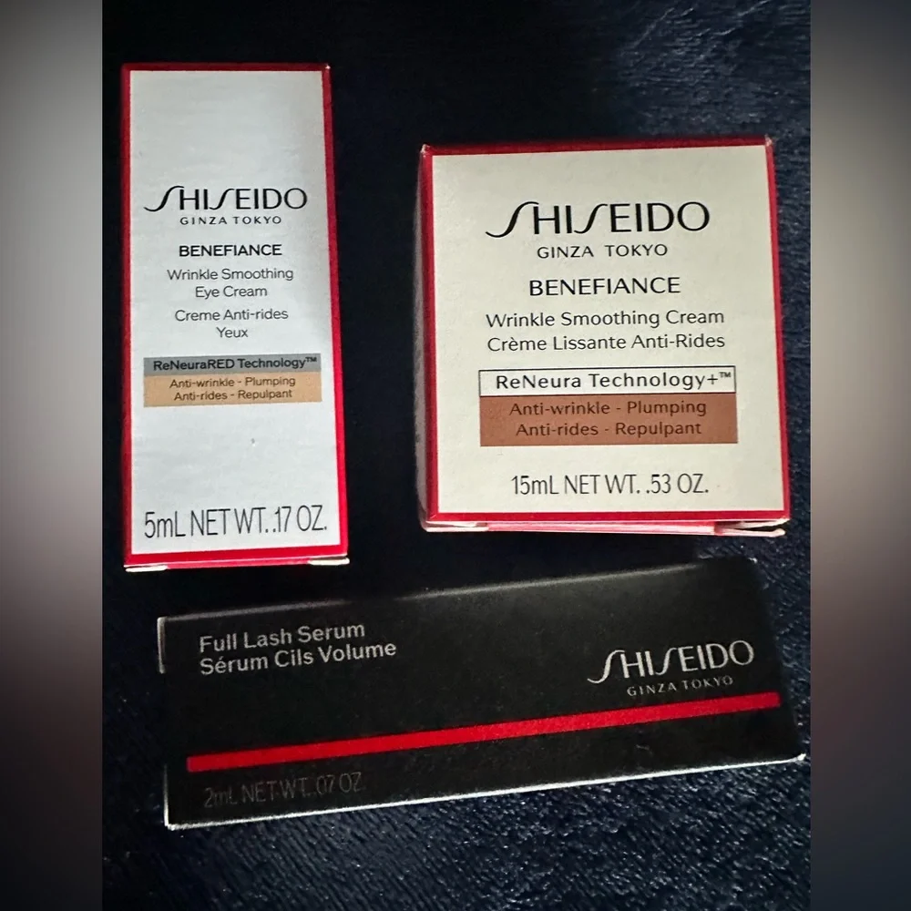 Shiseido Benefiance Wrinkle Smoothing Cream & Eye Cream - Mini Bundle